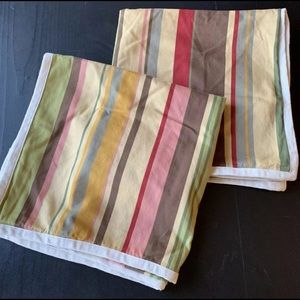 2 Pottery Barn Duncan Country Flare Stripe Sham